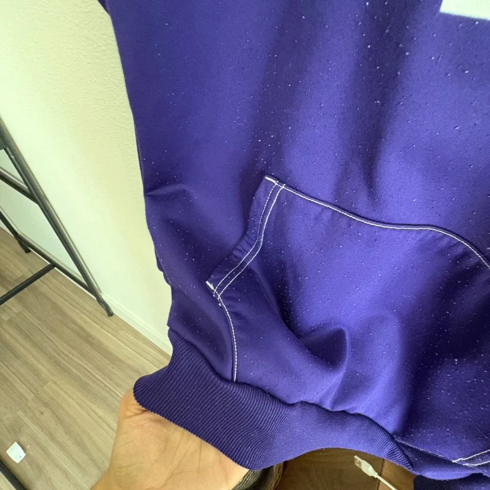 Adidas University of Washington Huskies Purple Gold Hoodie Mens Medium W Graphic